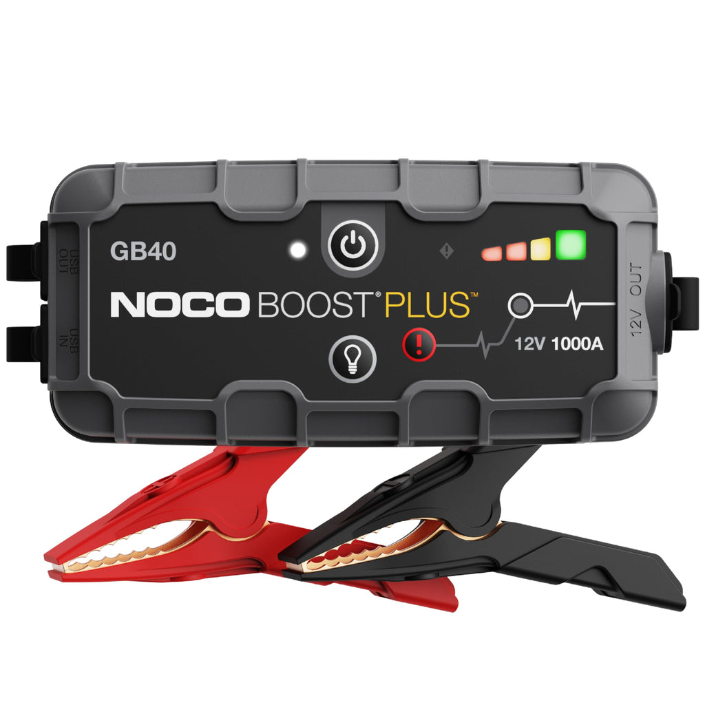 NOCO Boost Plus GB40 1000A 12V UltraSafe Litium-Starthjälp, Boosterpaket, Bil Startbooster, Bärbar Powerbank Laddare och Startkablar för Bensinmotorer upp till 6L och Dieselmotorer upp till 3L