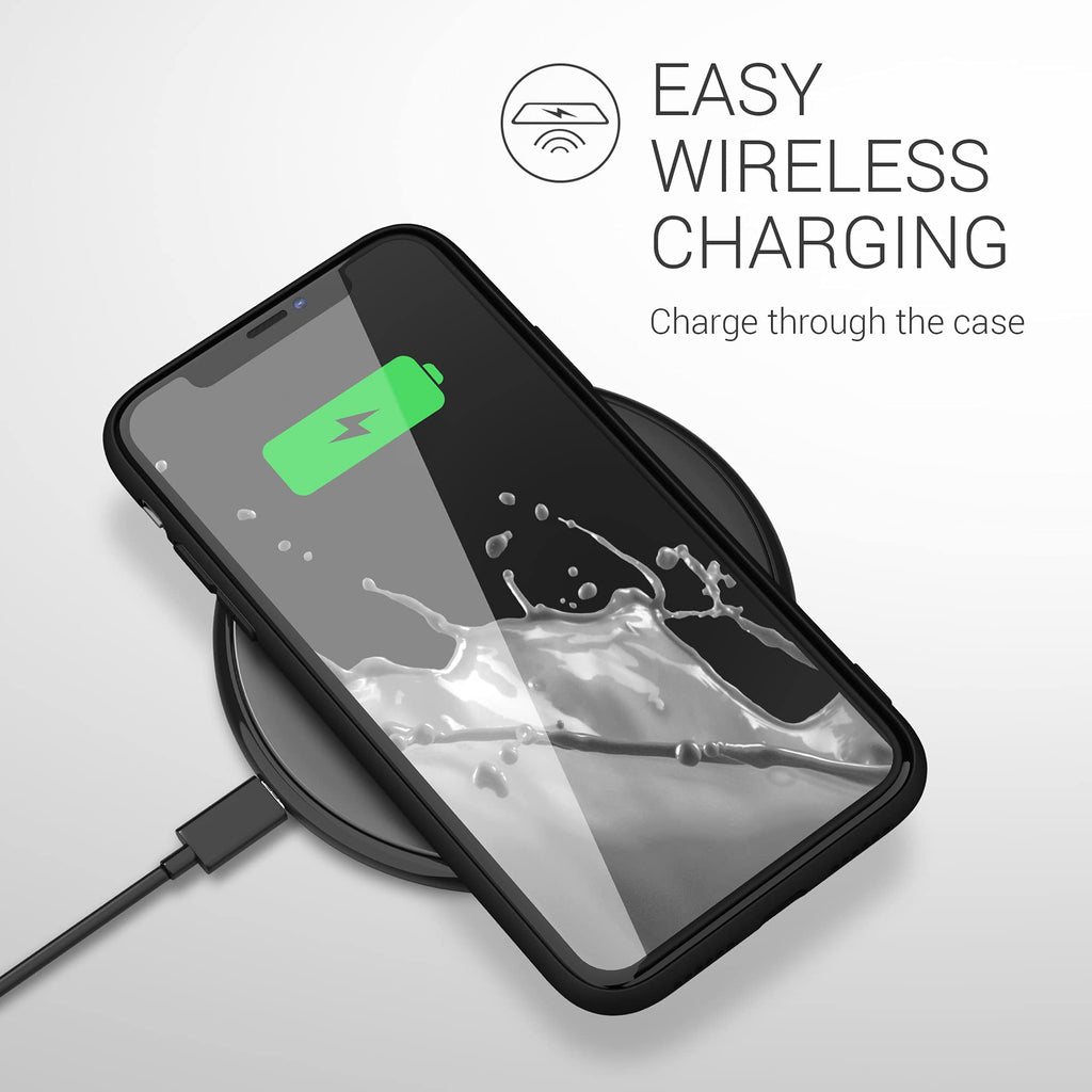 kwmobile Fodral kompatibelt med Apple iPhone 11 – silikonskal – mjukt mobiltelefonskal – mobiltelefonfodral i matt svart