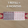 Vileda UltraMax Refill 2-i-1. 1 pack. Mikrofiber original moppdyna för flatmopp, Avlägsnar över 99 % av bakterier med endast vatten, passar alla golvtyper,