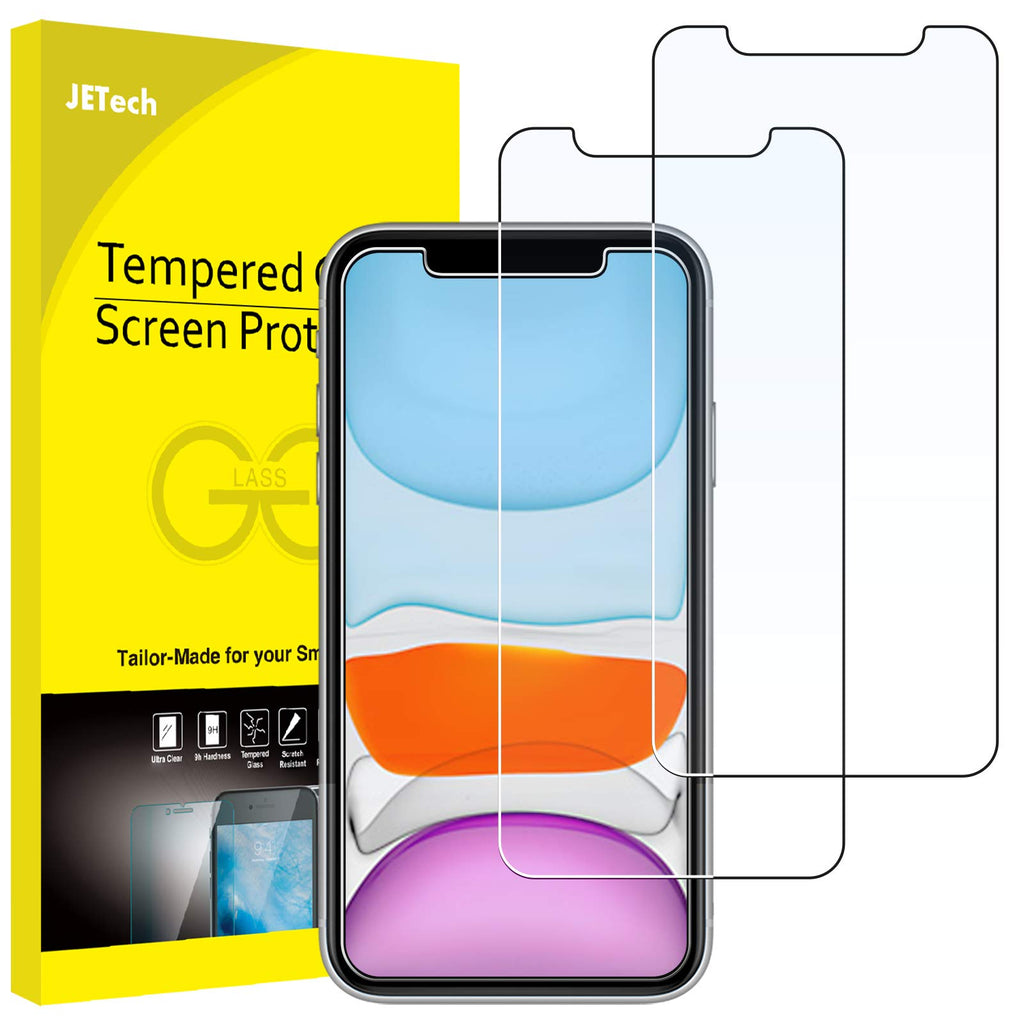 JETech Skärmskydd för iPhone 11 och iPhone XR 6,1 Tum, Screen Protector Härdat Glas Film, 2-Pack
