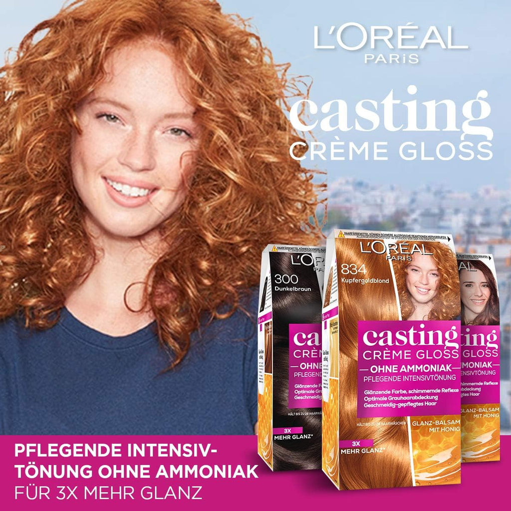 L'OREAL PARIS Casting Creme Gloss Hårfärg, Nr 834 – Copper Gold Blonde