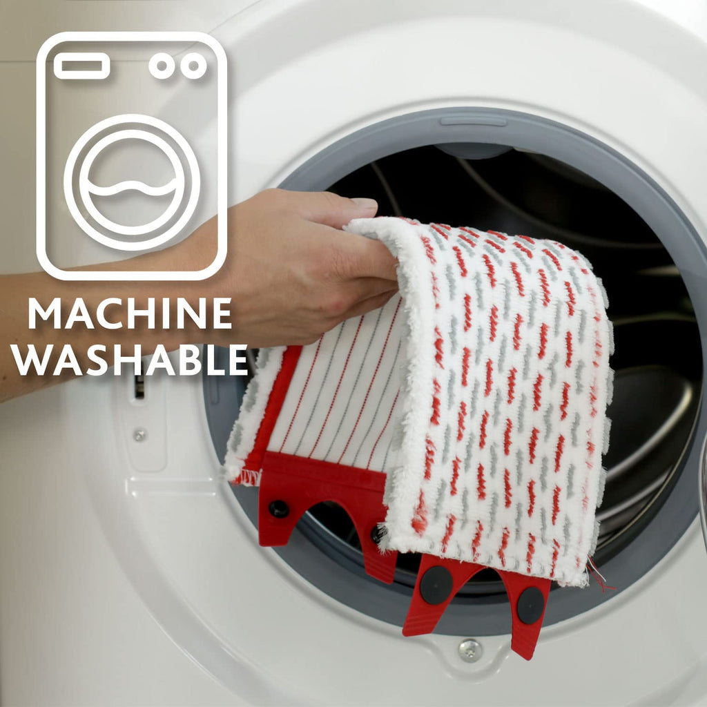 Vileda Ultramax komplett moppset – mopp med hink och urvridare, flatmopp med moppdyna i mikrofiber som tar bort över 99% av bakterierna med endast vatten, effektiv rengöring för alla hårda golv