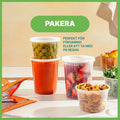 JoyServe Deli matförvaringsbehållare med lock – 48 set (24x946 ml & 24x473 ml), lufttäta BPA-fria plastbehållare för takeaway, diskmaskins- och mikrovågsugnsäkra
