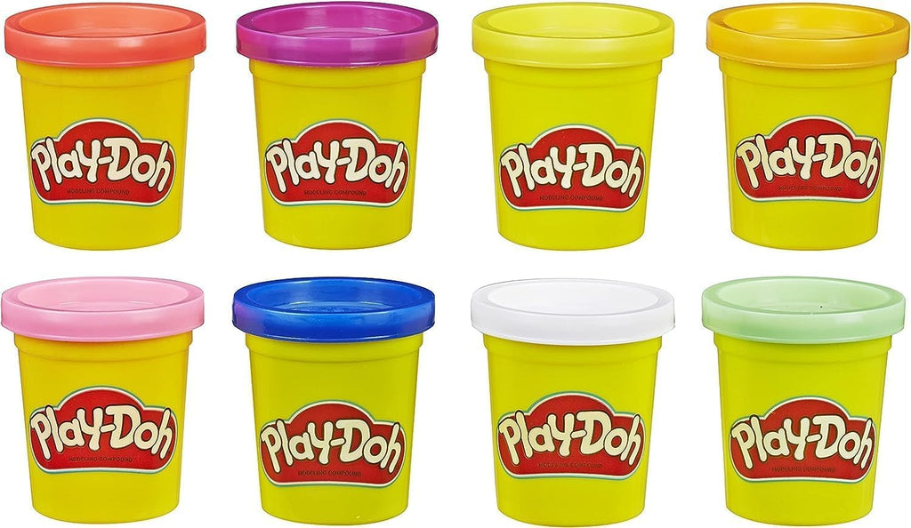Play-Doh 8-Pack Rainbow, giftfri modellera med 8 färger
