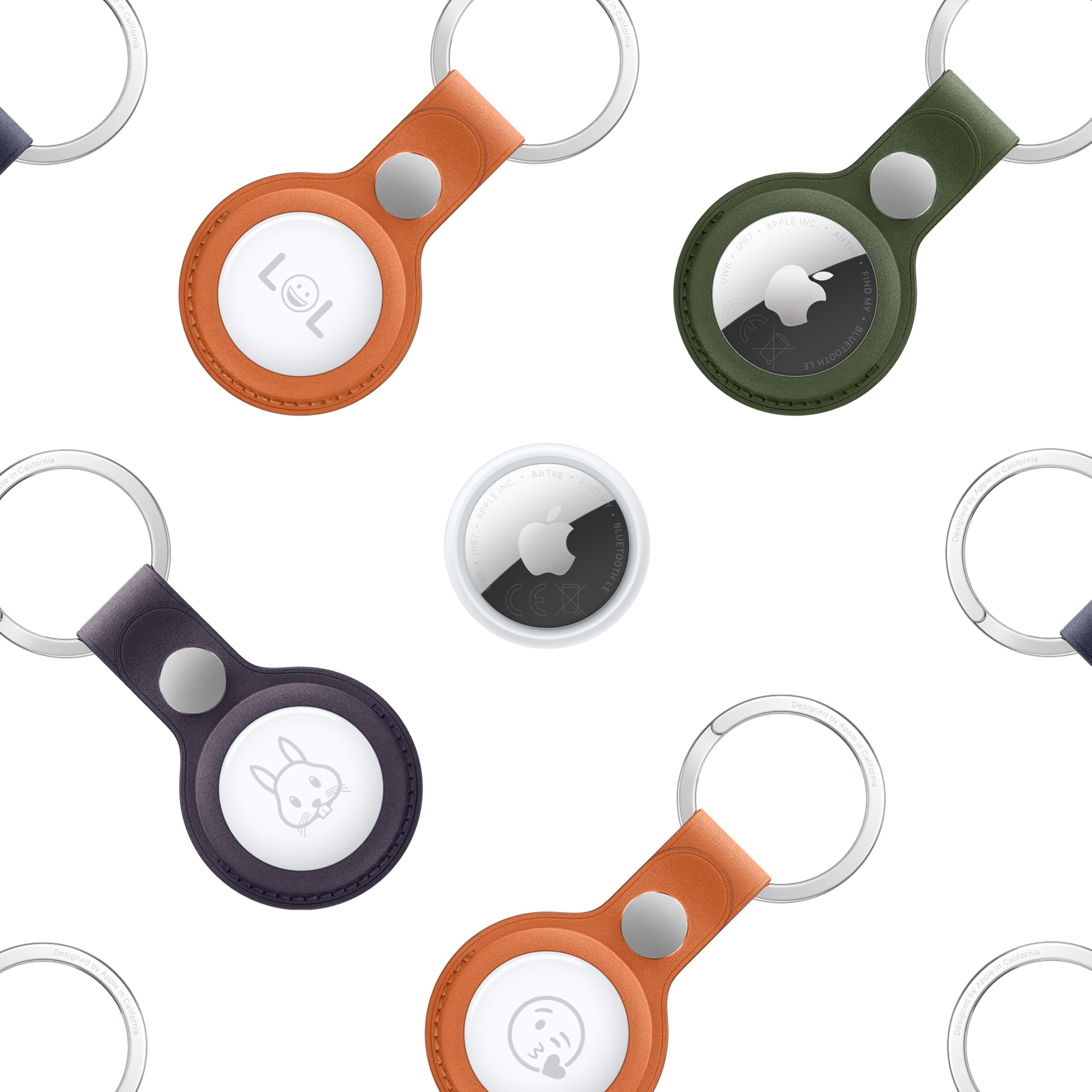 Apple AirTag (andra generationen): Spårare för nyckelring, plånbok med mera. Hitta med hjälp av en ljudsignal. Nyckelsökare med upp till 1,5× längre räckvidd för precisionssökning