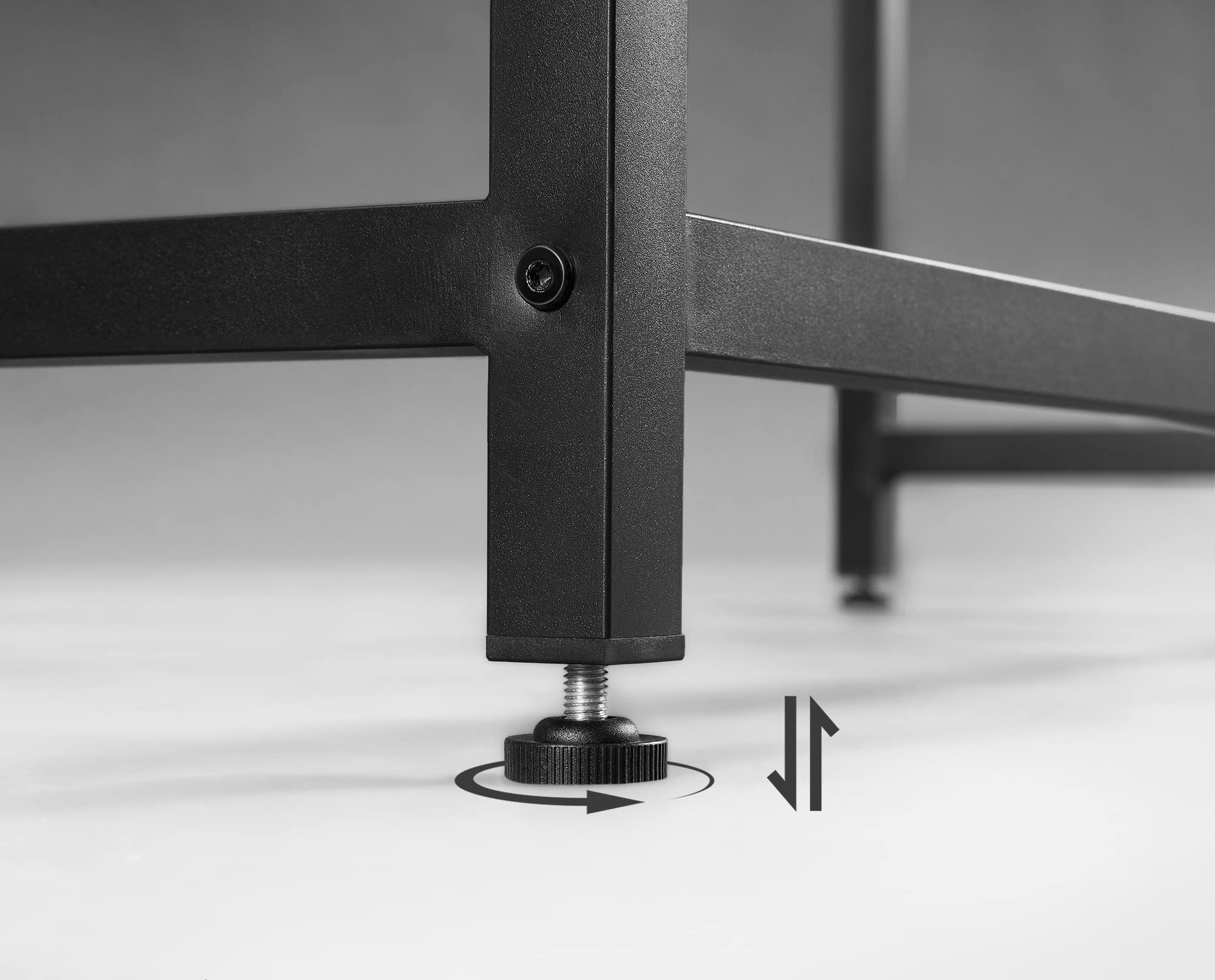 VASAGLE Datorskrivbord, skrivbord, litet kontorsbord, 100 x 50 x 75 cm, studie, hemmakontor, enkel montering, stål, industriell design, rustik brun och svart LWD41X