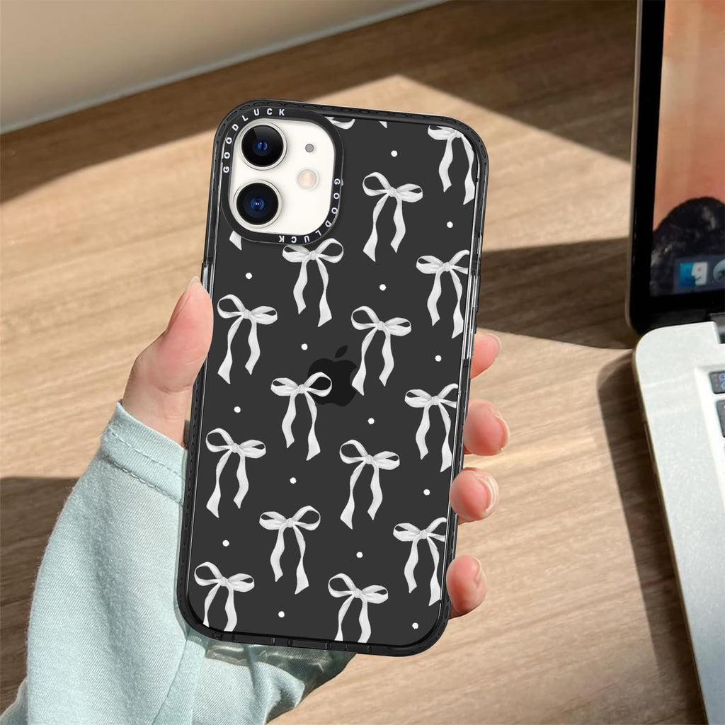 Yirlbey Genomskinligt fodral för iPhone 12/iPhone 12 Pro 6,1 tum, Aesthetic Butterfly mönster mönster för kvinnor, silikonskal TPU ram flexibel och skyddande PC-baksida iPhone 12 fodral, rosa