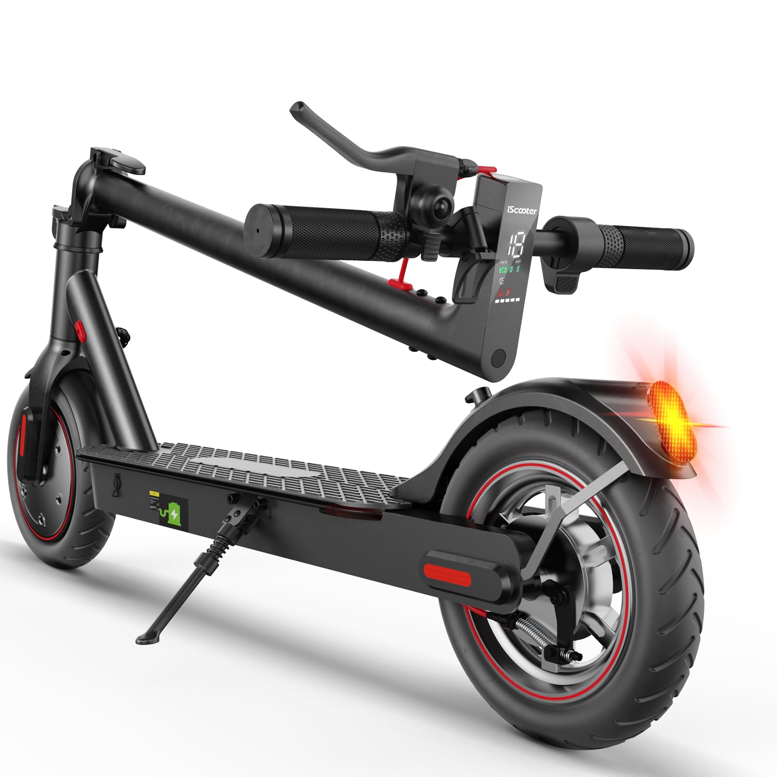 iScooter elektrisk sparkcykel, 250W motor, i8 el-sparkcykel med farthållare, 20–25 km räckvidd, 8,5-tums däck, 3 hastighetslägen, dubbelt bromssystem, snabb el-sparkcykel för vuxna och tonåringar