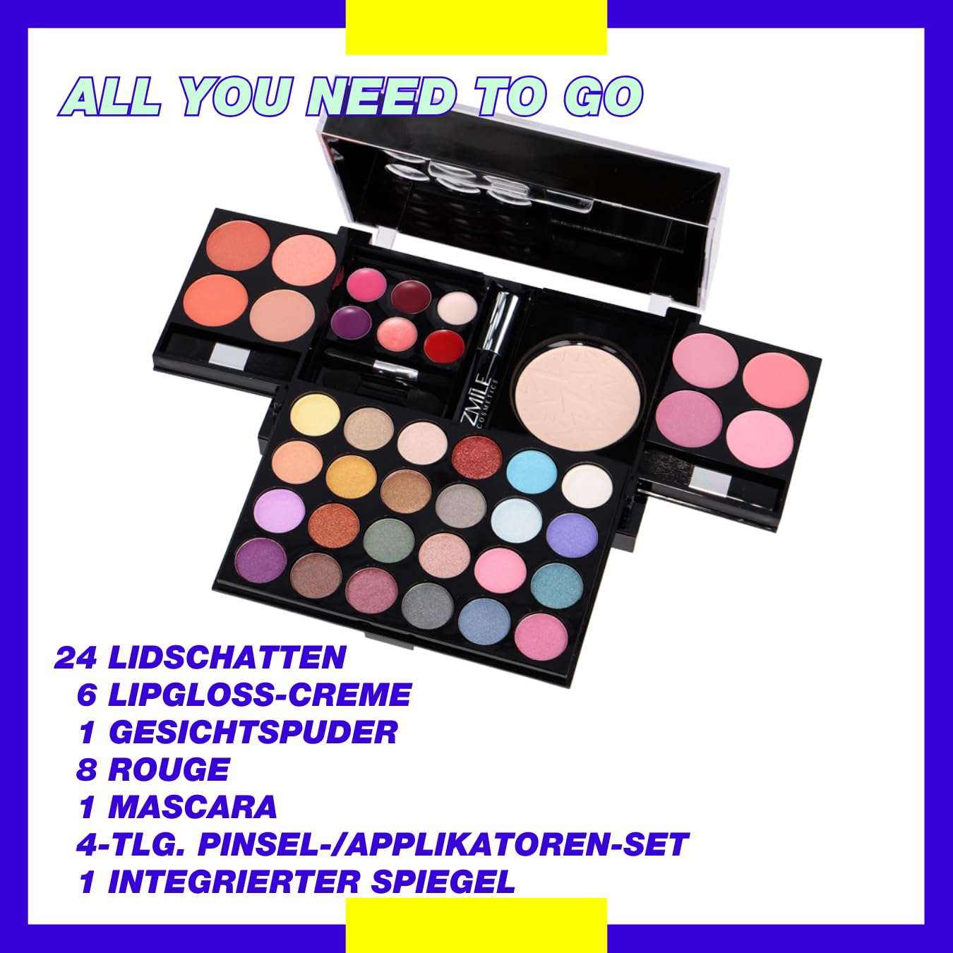 ZMILE Cosmetics All You Need To Go Makeup Palette Vegan Cosmetics