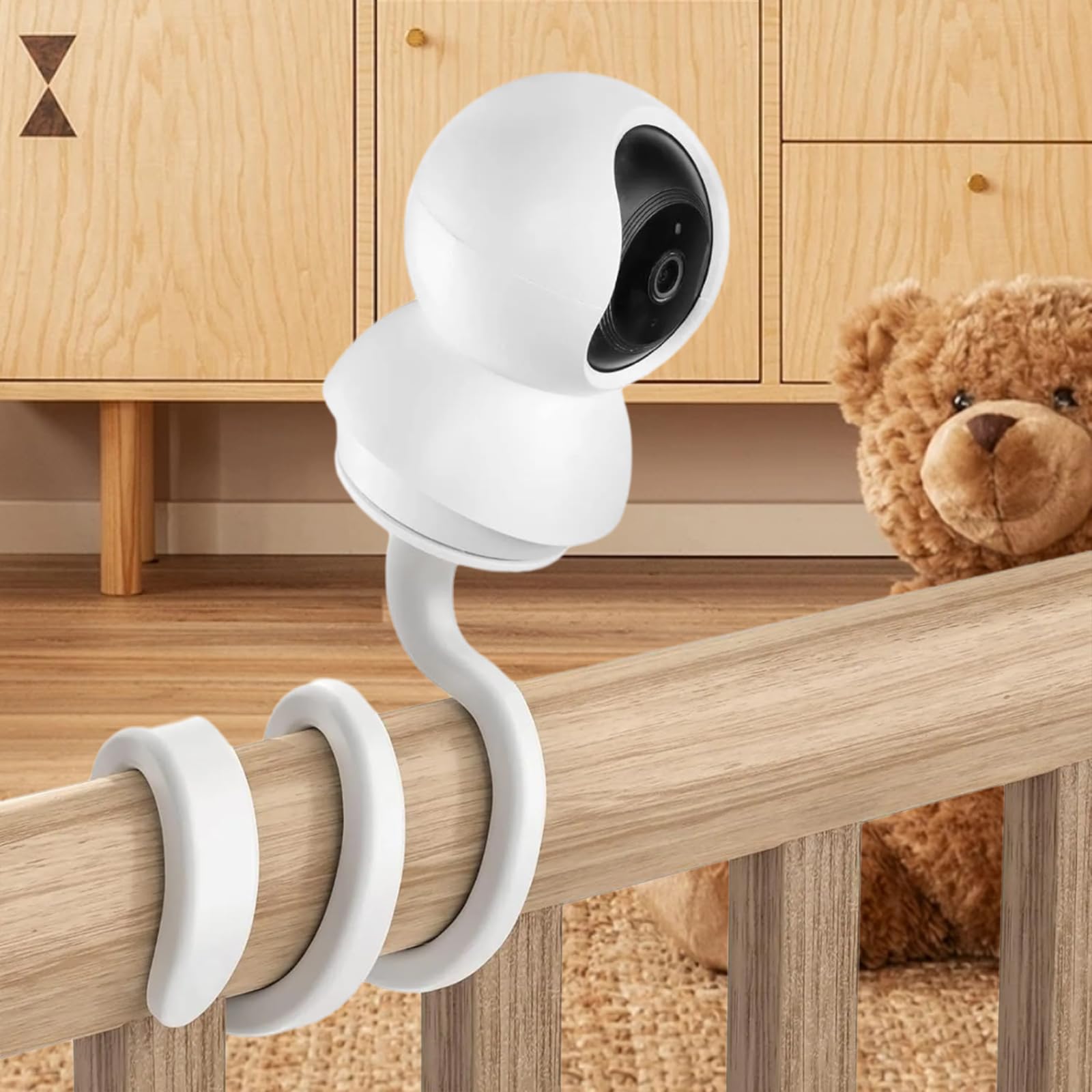 1 set kamerahållare för Tapo C200/C210/C211/C212/C220/C225/C201/C202/C222/C230, babymonitorhållare, flexibelt stativ för babymonitor, inomhusövervakning, babykamera