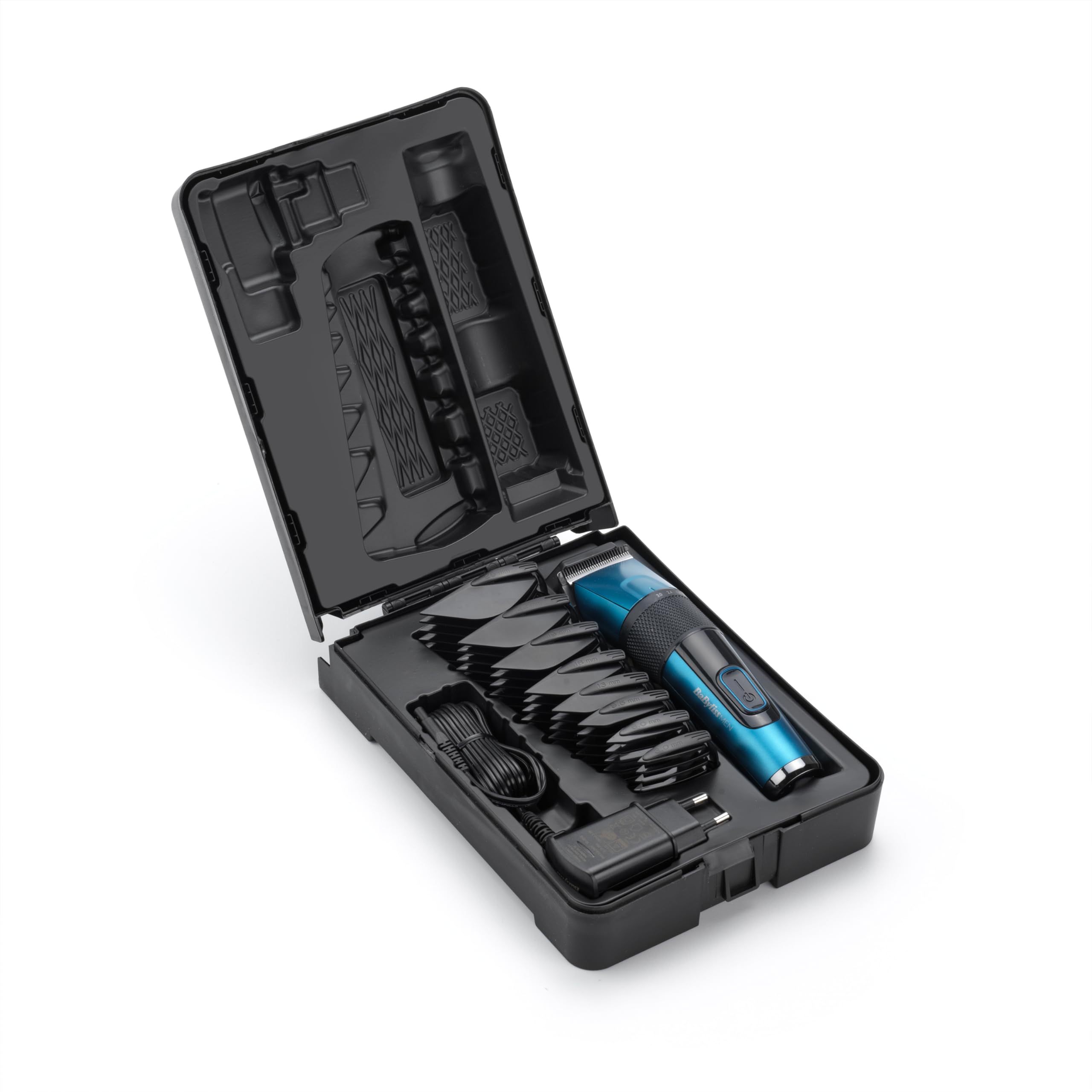 BaByliss Japanese Steel Hårklippare - Litiumbatteri, 160-Minuters Drift, 3-Timmar Fulladdning, Inkluderar Hårt Förvaringsfodral, Svart, E990E