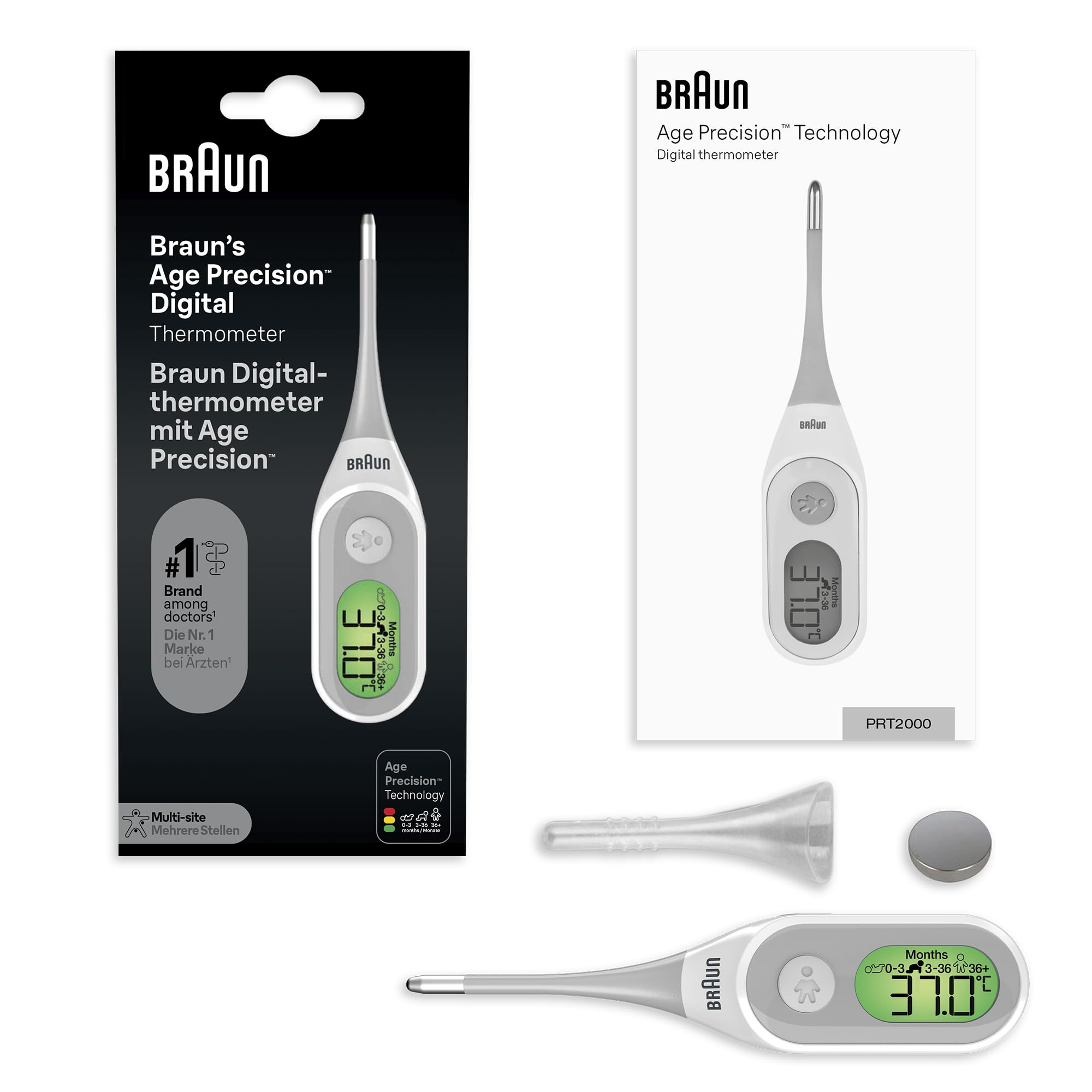 Braun Age Precision Termometer, Blå/Vit