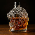 Whiskey Decanter - Wine Decanter - Wine Container - Glass Whiskey Alcohol Decanters Bottle - Liquor Dispenser Decanters Bottle | Animal Profile Liquor Container For Men Father Husband Dad