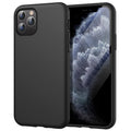 JETech Silikonskal för iPhone 11 Pro 5,8 Tums, Silky Soft Touch Skal med Hela Kroppen, Stötsäker Case med Mikrofiberfoder (Svart)