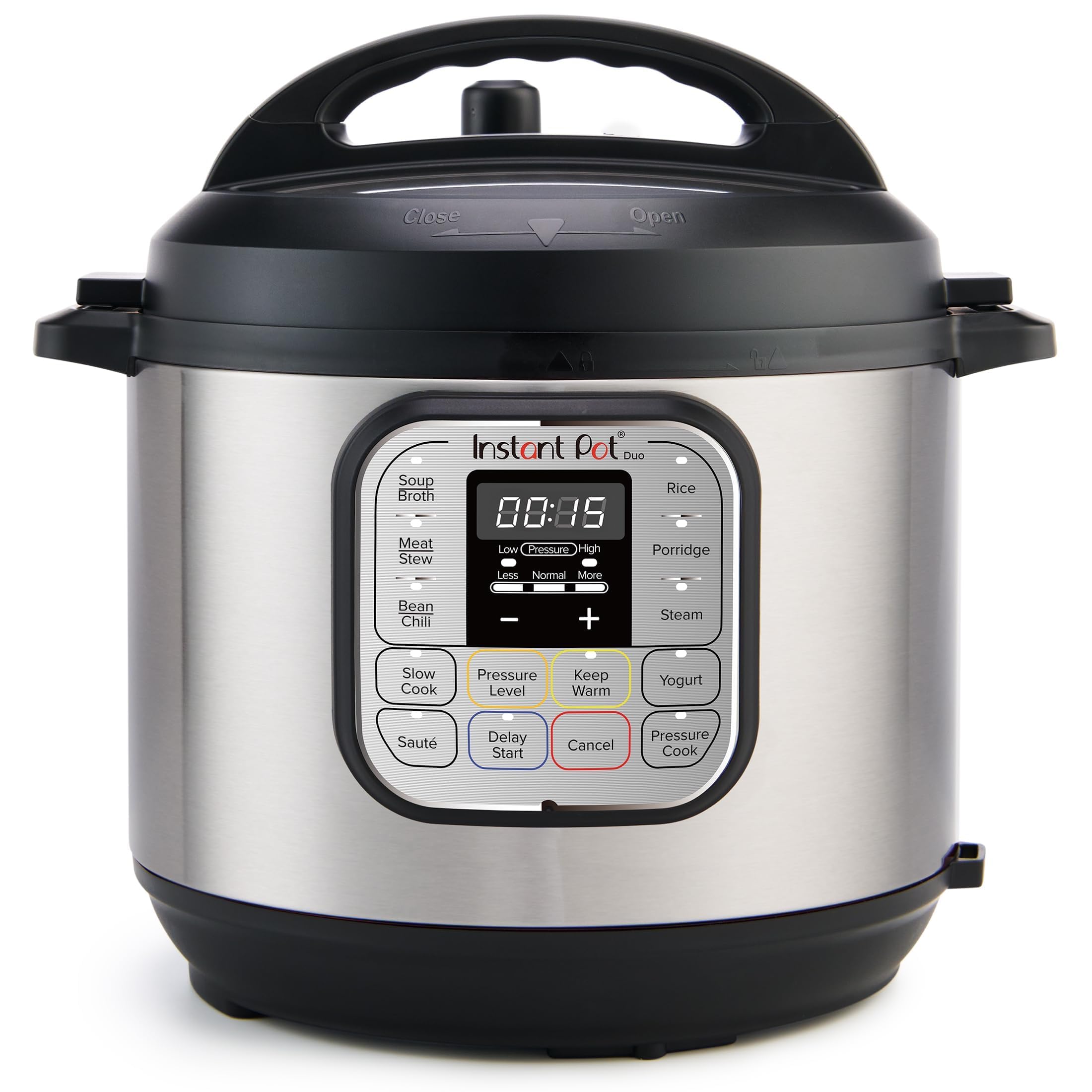 Instant Pot Duo 7 i 1 multifunktionell tryckkokare, riskokare, fritös, yoghurtkokare, ångkokare och värmeplatta - Rostfritt stål - 5,7 L