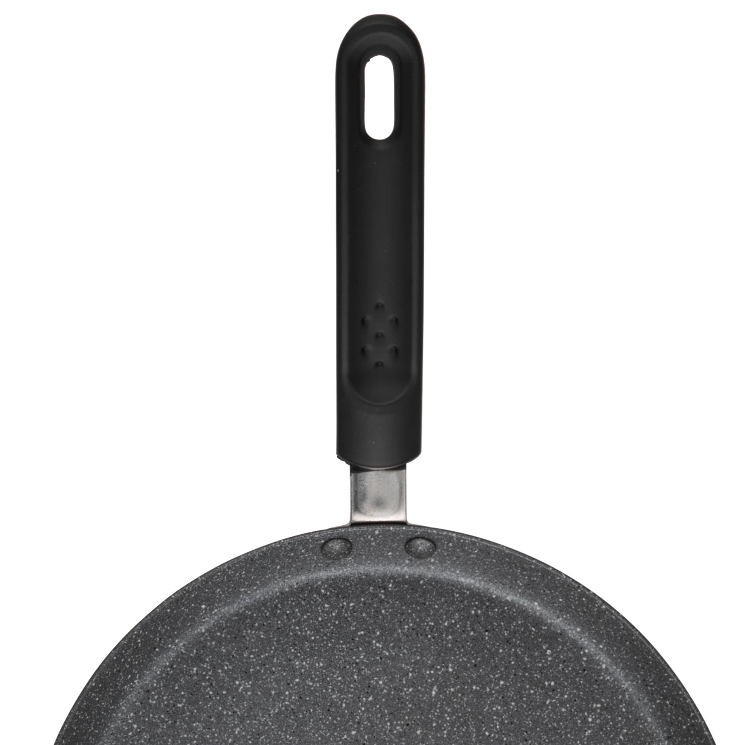Russell Hobbs RH02852EU7 metallisk marmor crepe och pannkaka stekpanna – 25 cm/9,8 tum non-stick platt stekpanna för omelett, chapati, roti, induktionshäll lämplig, mjukt grepphandtag, smidd aluminium