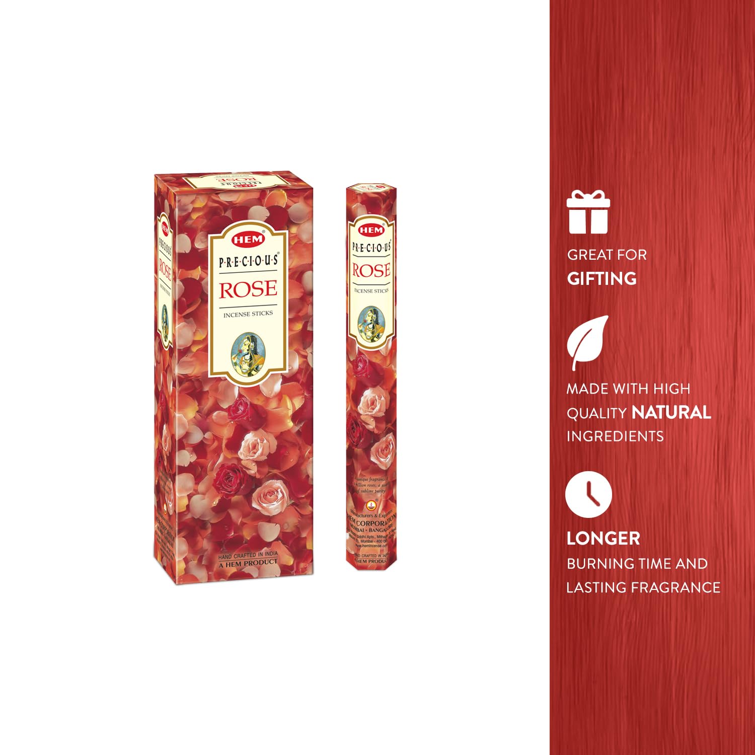 Encens Precious Rose - 20 grs - Hem