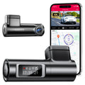 4K Dash Cam Front, Voice Control Car Dashcam, WiFi Dash Camera för bilar, Inbyggd GPS, Bilkamera med WDR Night Vision, 170° vidvinkel, G-Sensor(D500)