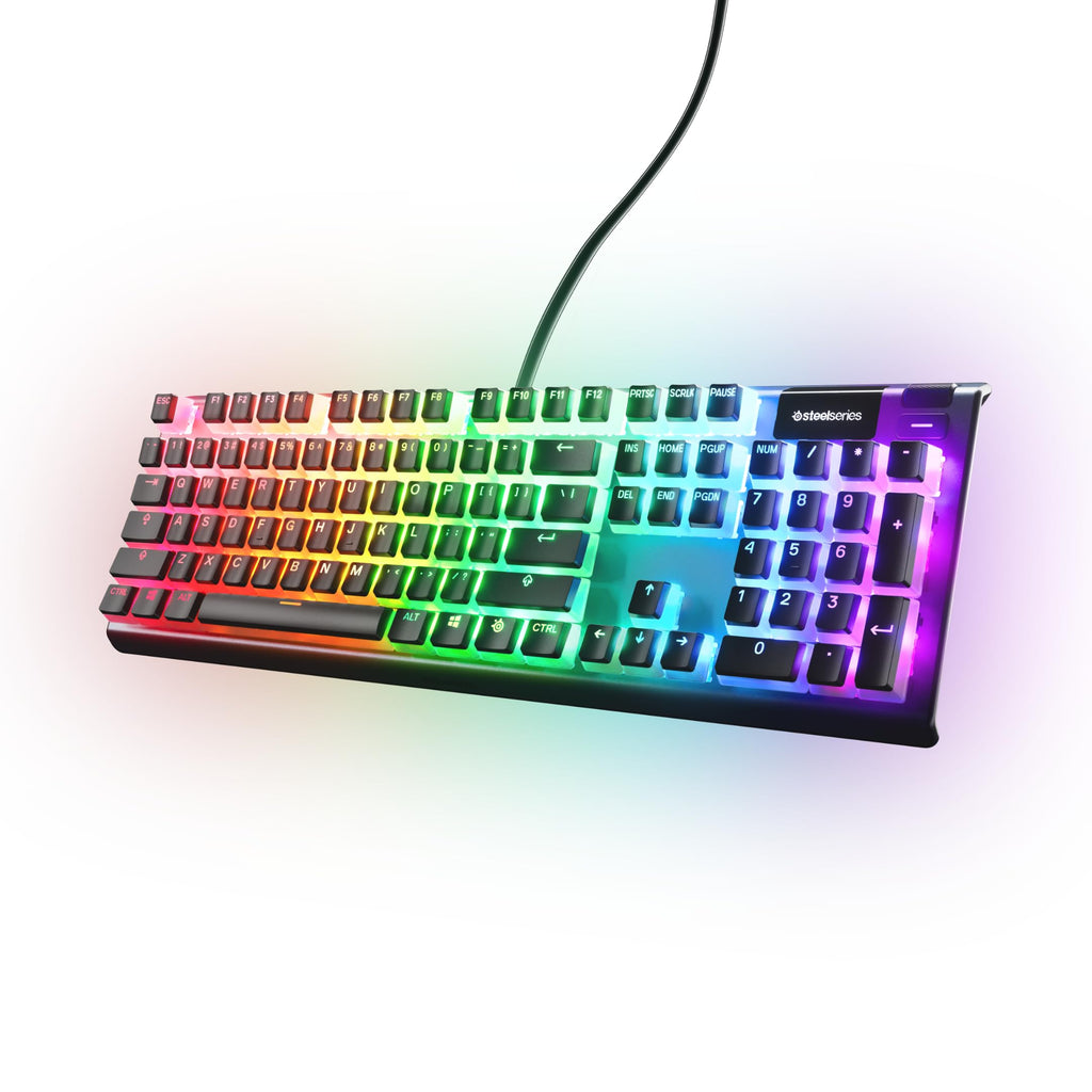 SteelSeries PrismCaps – Double Shot Pudding-style Keycaps – hållbar PBT-termoplast – kompatibel med de flesta mekaniska tangentbord – MX-stammar – svart (US Layout
