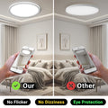 LQWELL® Taklampa LED Taklampa, IP44 Vattentät Badrumslampa Rund Platt 18W 6000K 1980LM Tunn För Vardagsrum Badrum Sovrum Kök Källare Kontor, 220 * 24mm