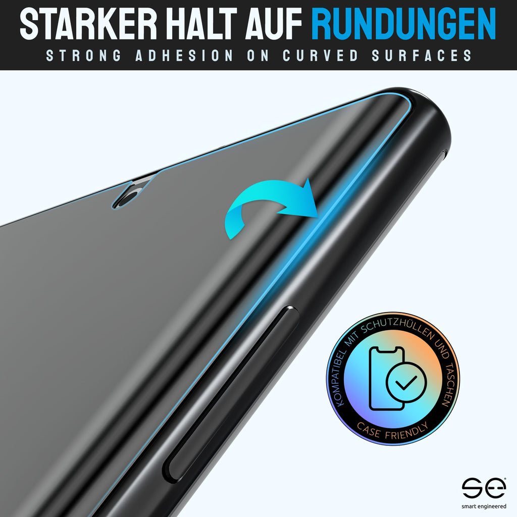 2 x 3D Skärmskydd för Samsung Galaxy S7 [smart engineered] - Skyddsfilm, transparente displayskydd, skyddsfall vänliga, perfekta utskärningar, fodralvänligt