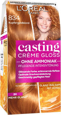 L'OREAL PARIS Casting Creme Gloss Hårfärg, Nr 834 – Copper Gold Blonde