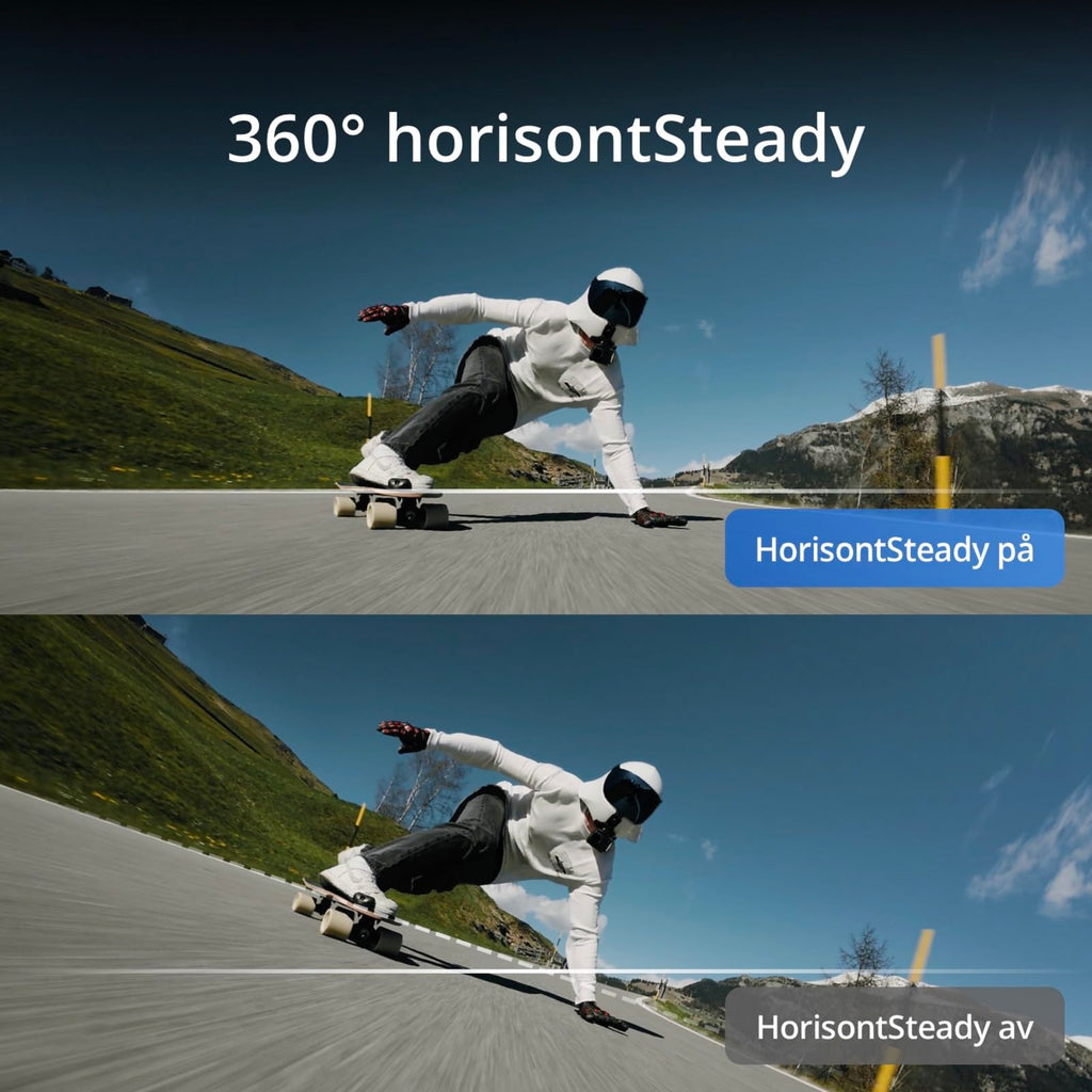 DJI Osmo Action 4 standardkombination - 4K/120 bps vattentät actionkamera med 1/1,3-tums sensor, fantastiska bilder i svagt ljus, 10-bitars och D-Log M färgprestanda, ett 1770 mAh-batteri