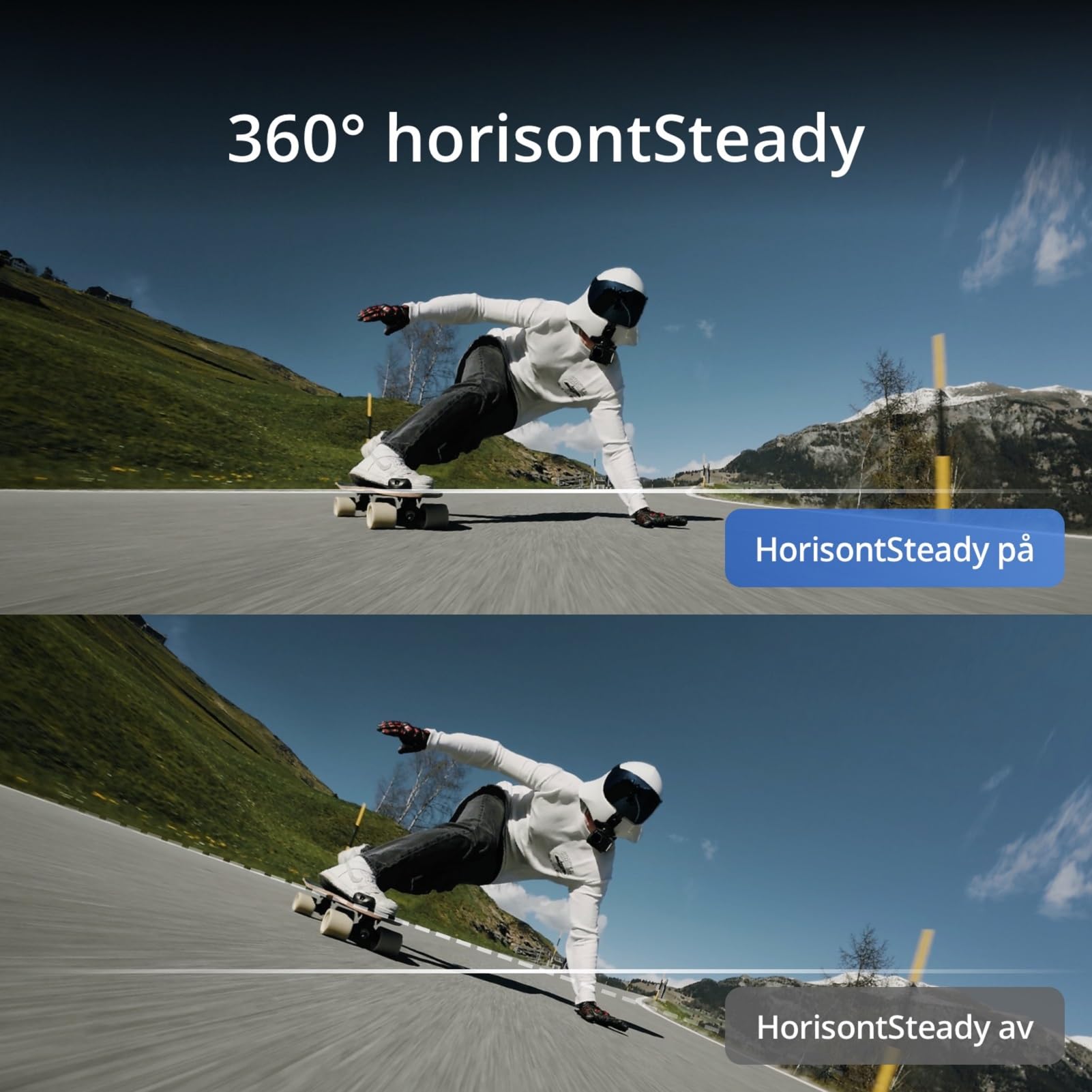 DJI Osmo Action 4 standardkombination - 4K/120 bps vattentät actionkamera med 1/1,3-tums sensor, fantastiska bilder i svagt ljus, 10-bitars och D-Log M färgprestanda, ett 1770 mAh-batteri