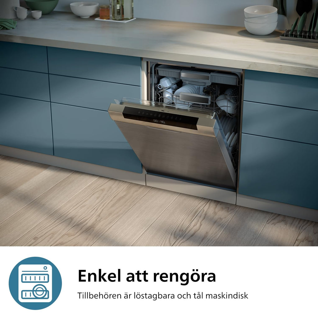 Philips Äggkokare 3000 Series, familjestorlek för upp till 6 ägg (mjuka, medium, hårda, pocherade), enkel att rengöra, bricka för pocherade ägg och äggpikare, 400 W effekt, kompakt design (HD9137/90)