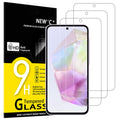 NEW'C 3 Pack, skärmskydd i glas för Samsung Galaxy A56 5G / A36 5G, bubbelfri, 9H hårdhet, 0,33 mm ultratransparent, ultrabeständigt härdat glas