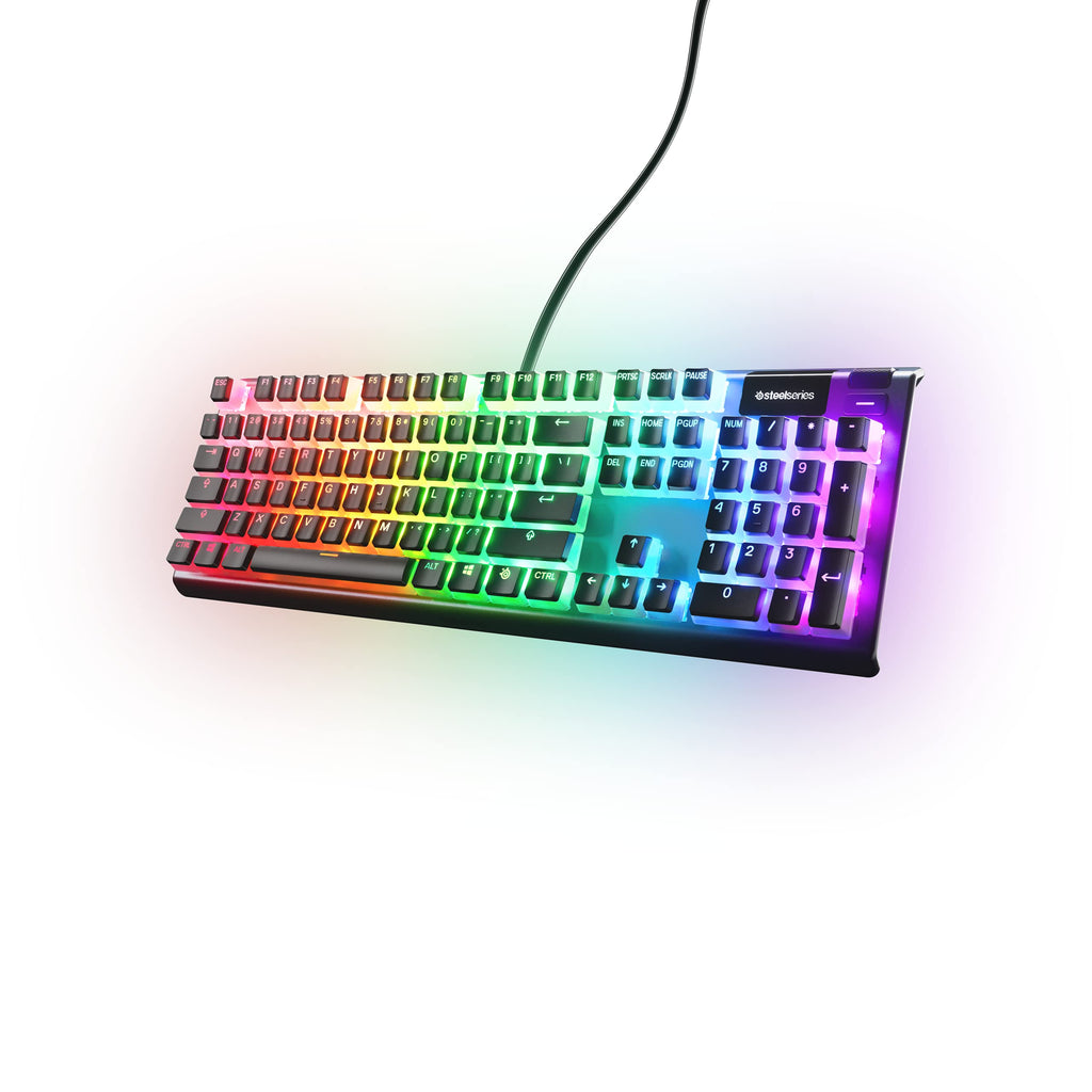 SteelSeries PrismCaps – Double Shot Pudding-style Keycaps – hållbar PBT-termoplast – kompatibel med de flesta mekaniska tangentbord – MX-stammar – svart (US Layout