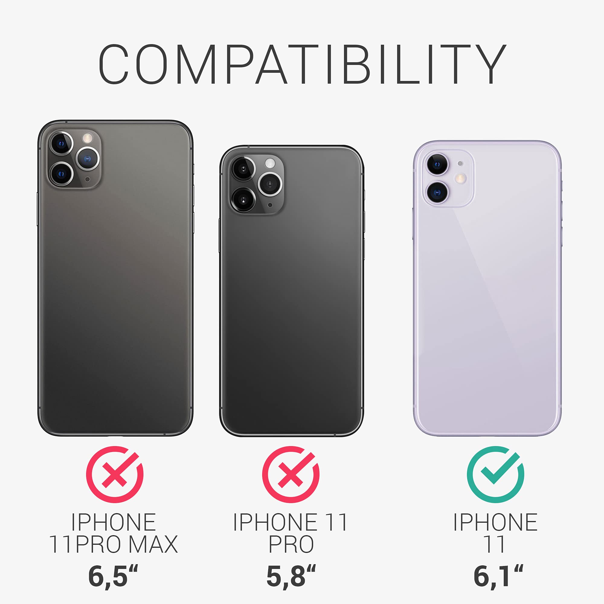 kwmobile Fodral kompatibelt med Apple iPhone 11 – silikonskal – mjukt mobiltelefonskal – mobiltelefonfodral i matt svart