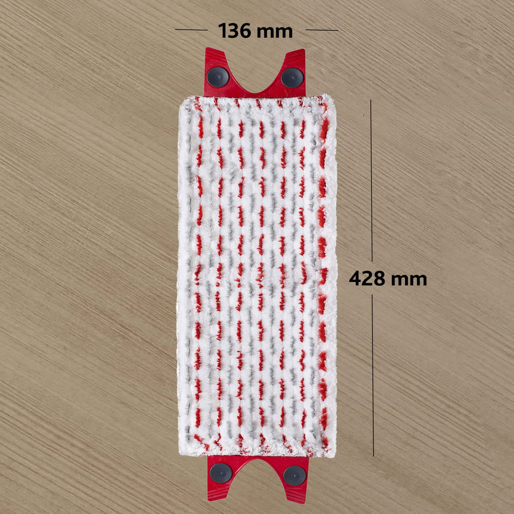 Vileda UltraMax Refill 2-i-1. 1 pack. Mikrofiber original moppdyna för flatmopp, Avlägsnar över 99 % av bakterier med endast vatten, passar alla golvtyper,