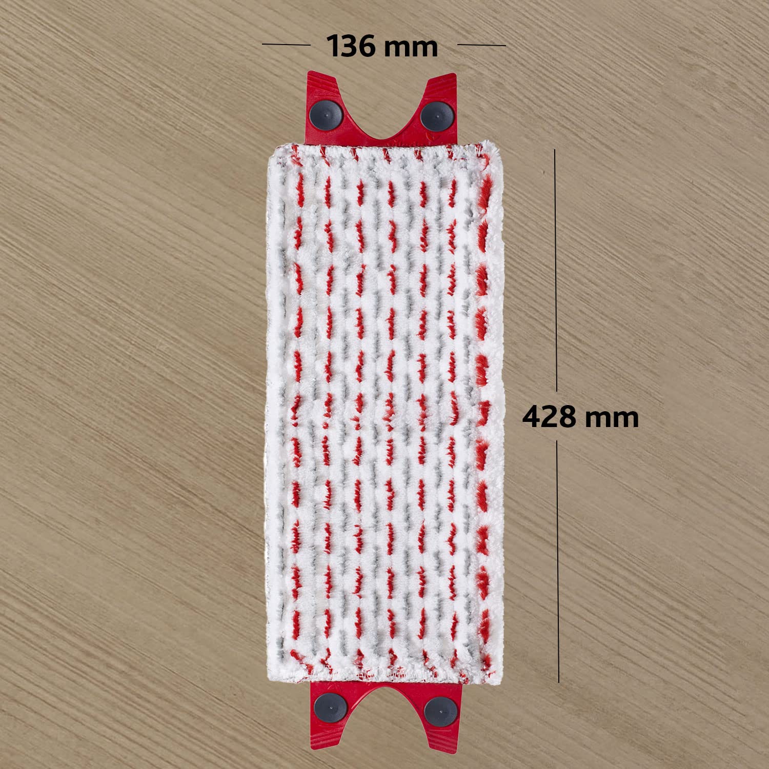 Vileda UltraMax Refill 2-i-1. 1 pack. Mikrofiber original moppdyna för flatmopp, Avlägsnar över 99 % av bakterier med endast vatten, passar alla golvtyper,
