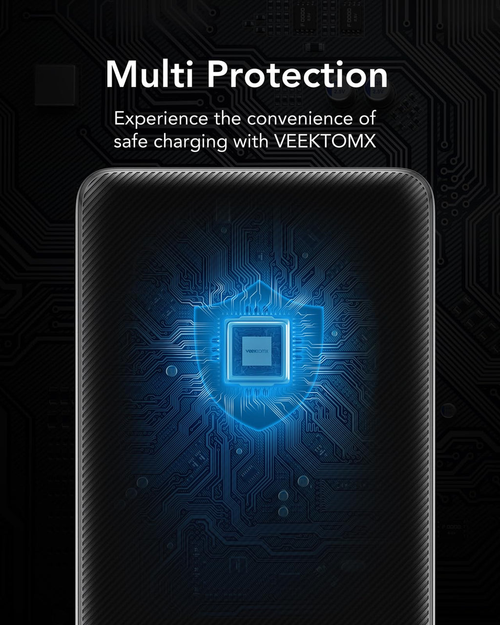 Power Bank 20000mAh Powerbank USB C mit 5 Ausgängen & 2 Eingängen VEEKTOMX Powerbank mit integrierten Kabeln Externer Handyakku Kompatibel mit iPad, iPhone16/15, Samsung, Huawei, Google Pixel usw.