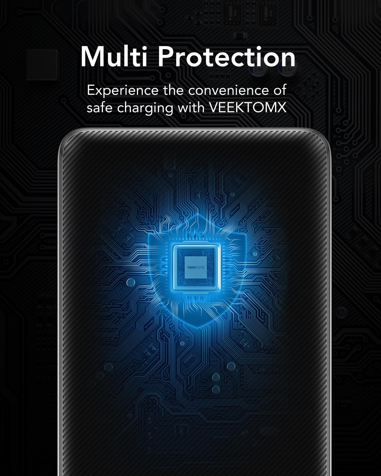 Power Bank 20000mAh Powerbank USB C mit 5 Ausgängen & 2 Eingängen VEEKTOMX Powerbank mit integrierten Kabeln Externer Handyakku Kompatibel mit iPad, iPhone16/15, Samsung, Huawei, Google Pixel usw.