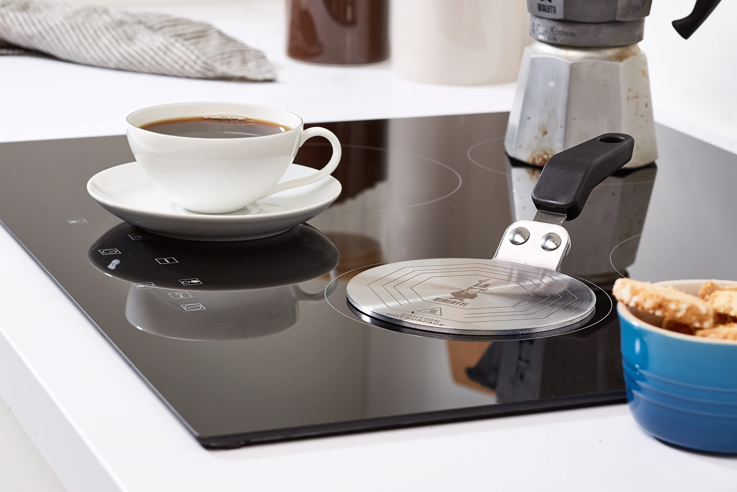 Bialetti DCDESIGN08 Induktionskokare, Silver, 25.5 x 13 x 5.5 cm