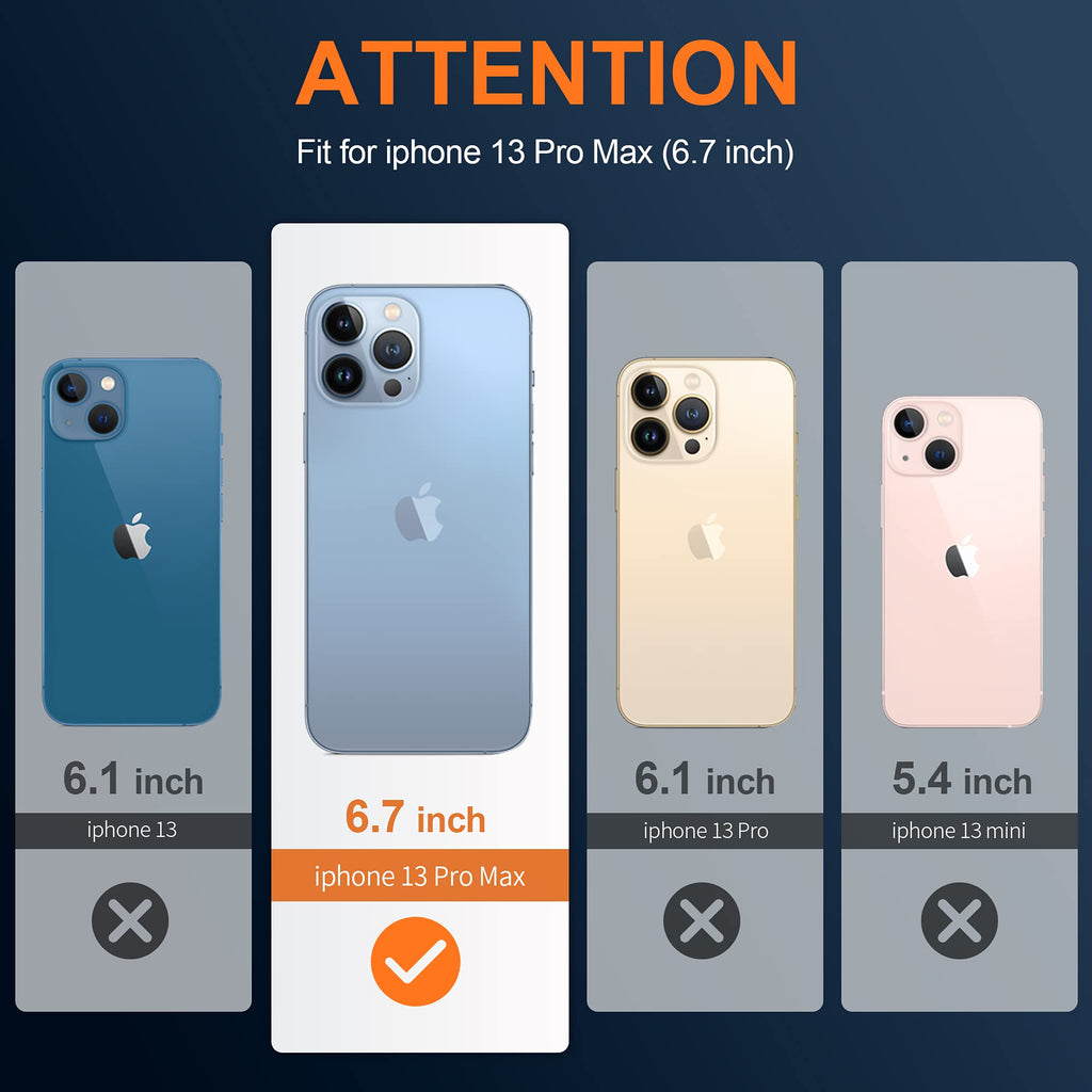 Migeec Skal för iPhone 13 Pro Max Clear skyddande TPU-täckning med höjt kamera skydd, stötdämpande hörn, Slim Fit telefonfall genomskinlig design