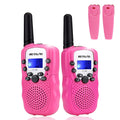 Retevis RT388 Walkie Talkie Pojkar Flickor, 8-Kanaler Lcd-SkäRm Vox-Funktion 10 Samtalstoner Inbyggd Ficklampa Leksak Spresent för Campinglov Skolaktiviteter (Rosa, 1 Par)