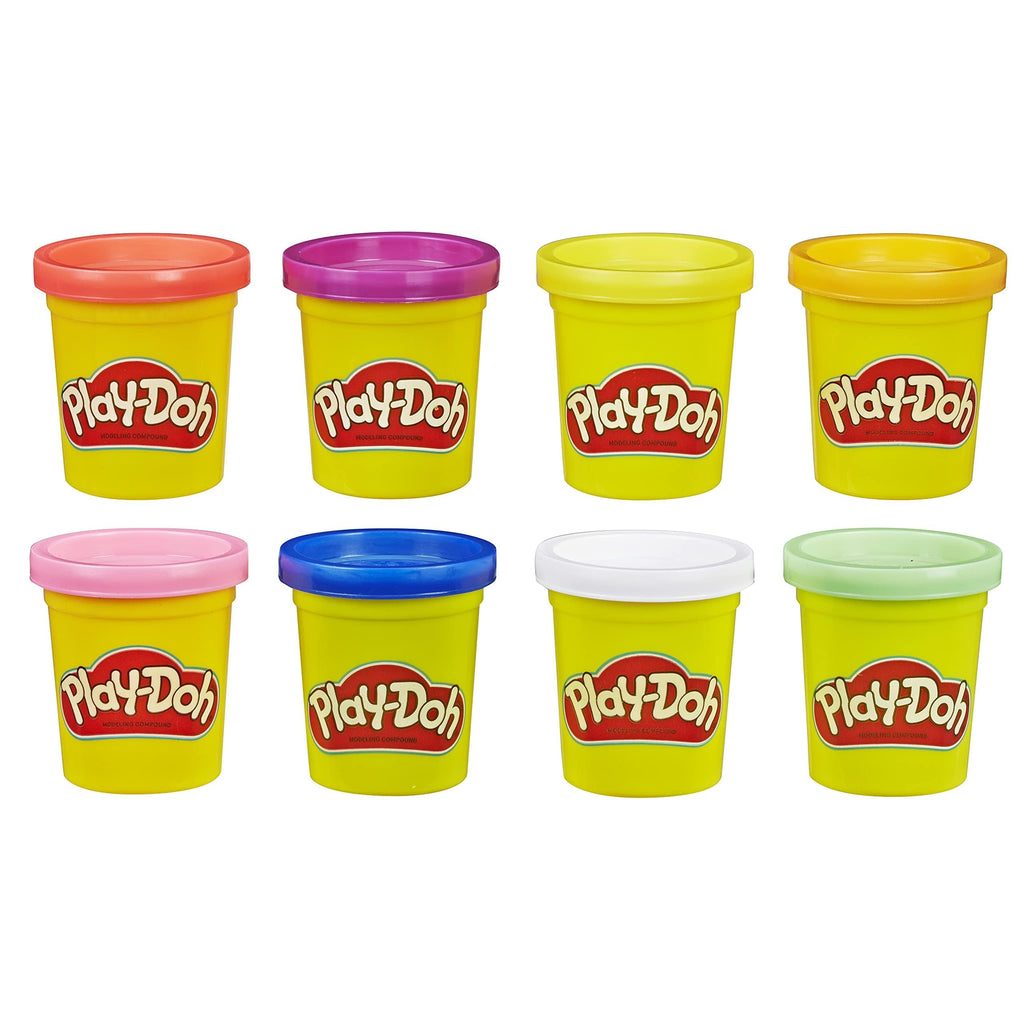 Play-Doh 8-Pack Rainbow, giftfri modellera med 8 färger