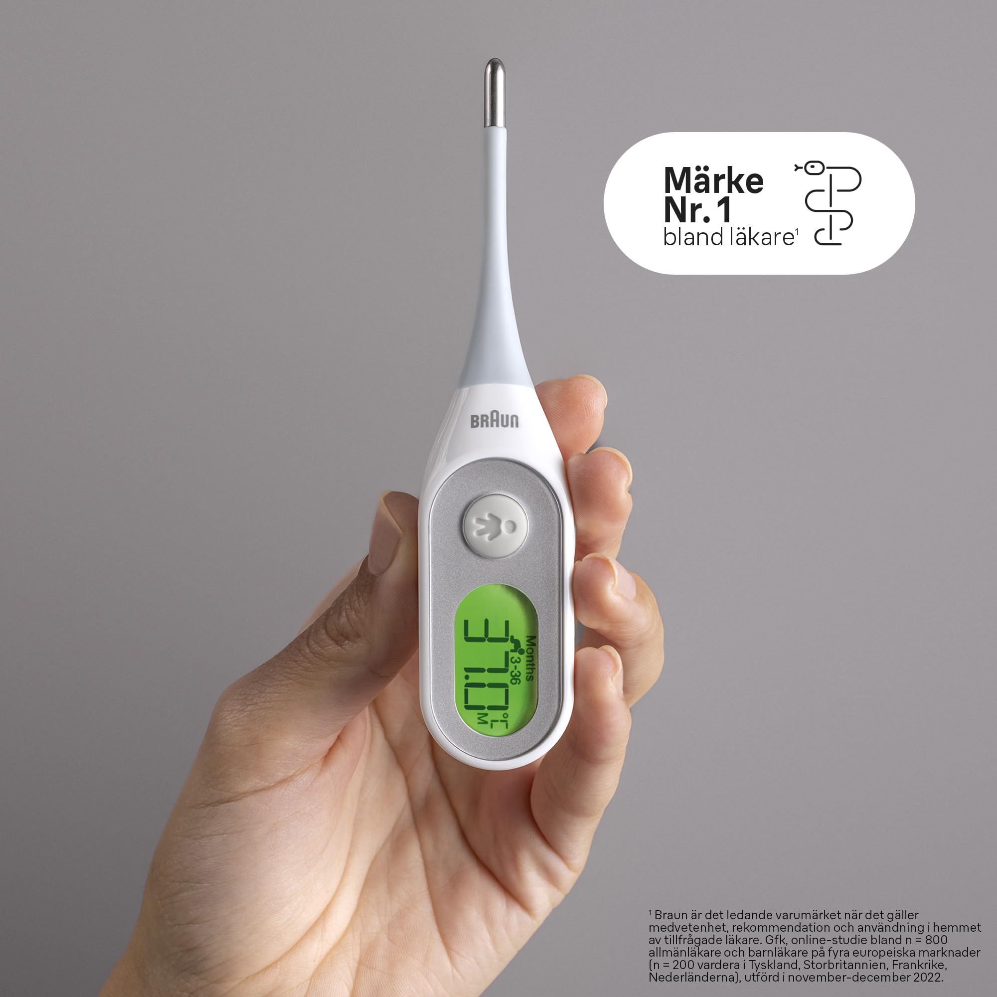 Braun Age Precision Termometer, Blå/Vit