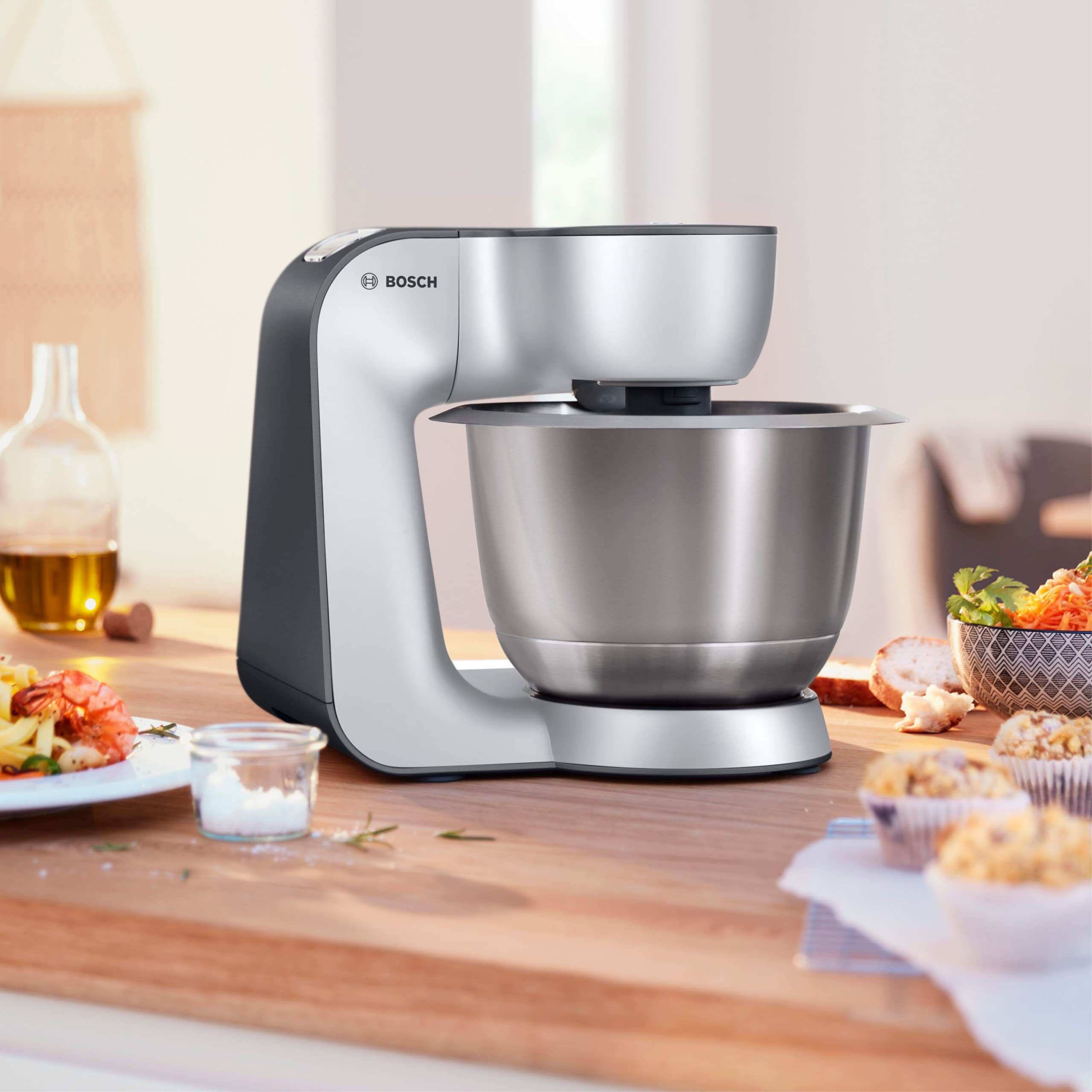 Bosch Hausgeräte MUM56340 Matberedare, Silver, 3,9 l