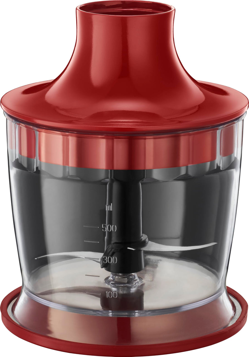 Russell Hobbs 3-i-1 stavmixer, 2 hastigheter, rostfritt stål, BPA-fri behållare, ballongvisp, minihackare, diskmaskinssäkra delar, röd, 500W Desire, 24700-56