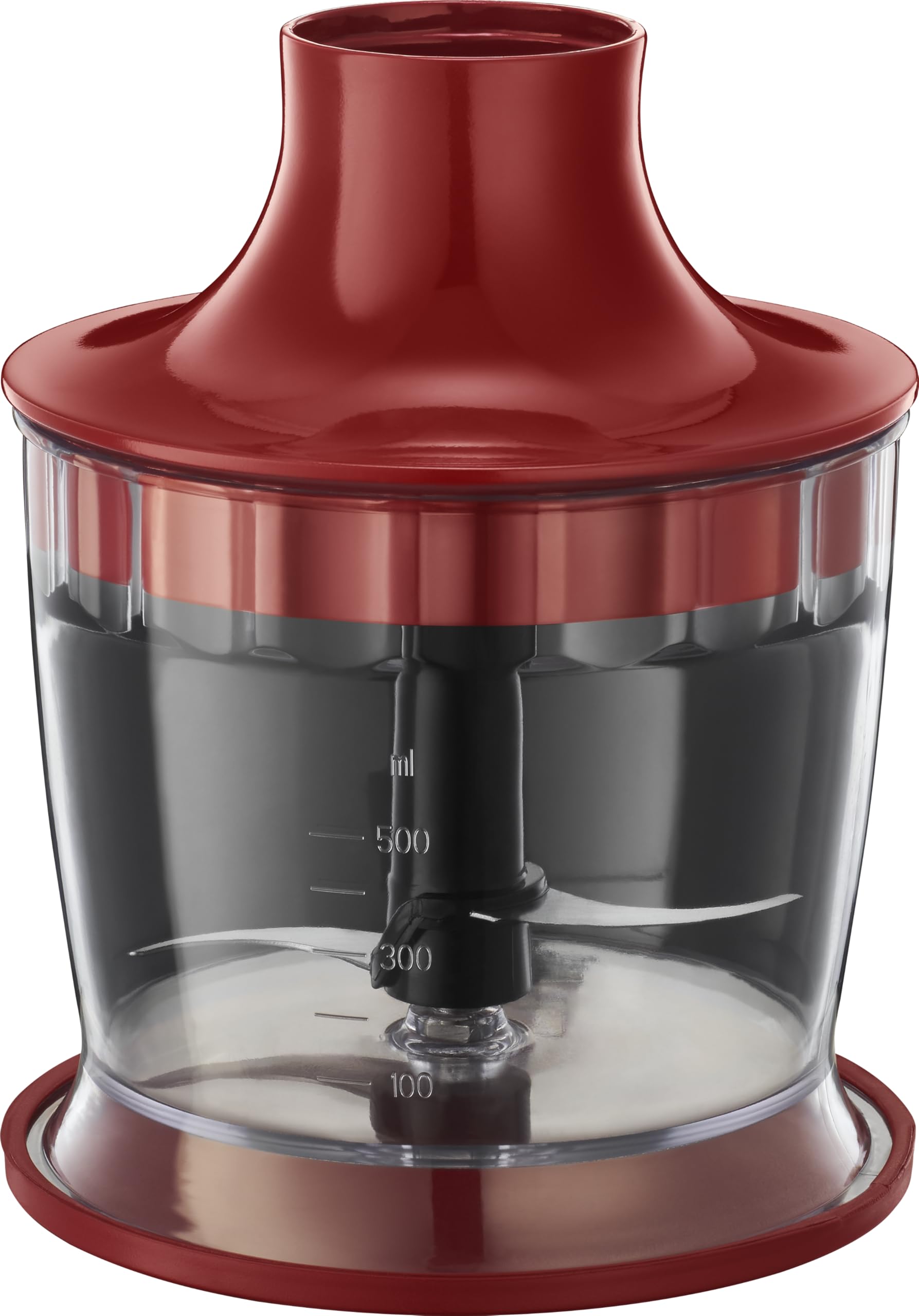 Russell Hobbs 3-i-1 stavmixer, 2 hastigheter, rostfritt stål, BPA-fri behållare, ballongvisp, minihackare, diskmaskinssäkra delar, röd, 500W Desire, 24700-56