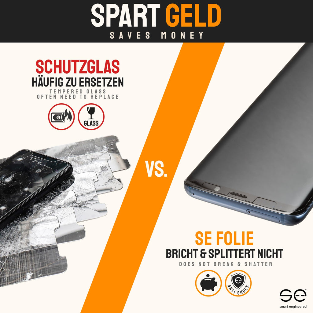 2 x 3D Skärmskydd för Apple iPhone 13 mini [smart engineered] - Skyddsfilm, anti reflektion, matt , skyddsfall vänliga, fodralvänligt