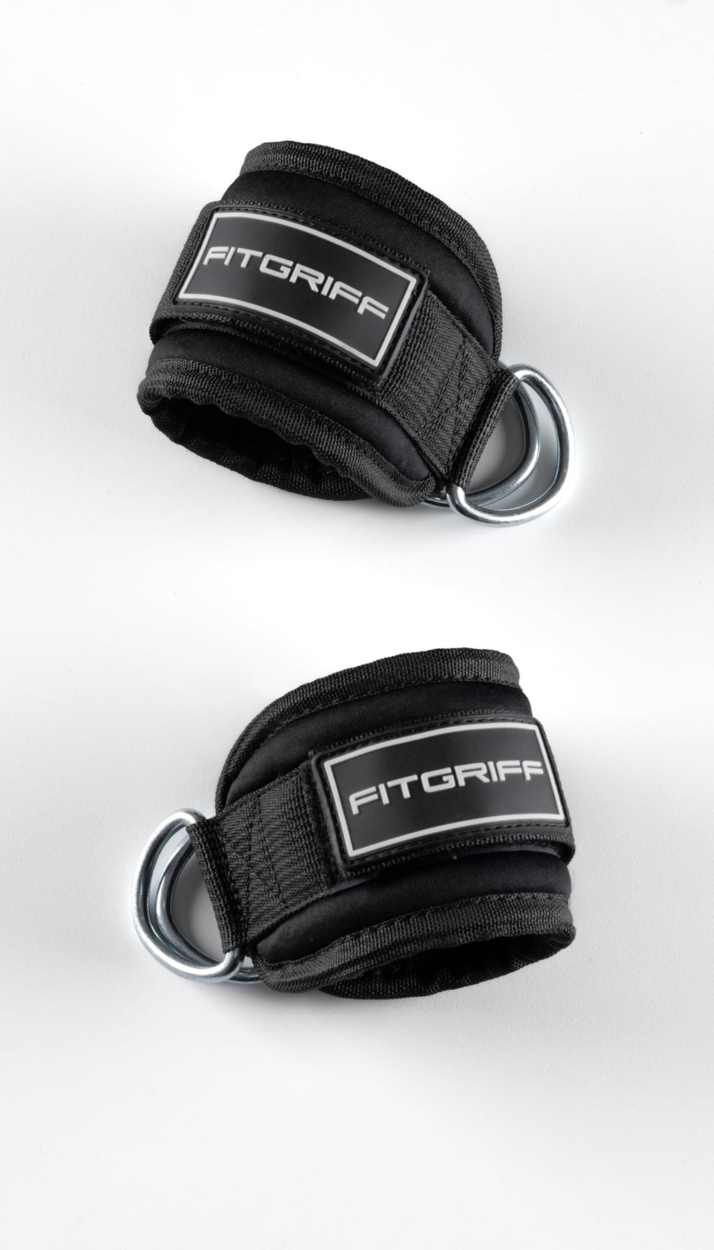 Fitgriff Ankelremmar V3 för kabelmaskin (2 delar) – gym-träningsutrustning – fastsättning för benremskiva, kickback-remmar