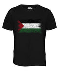 Candymix - Palestina nödställd flagga - T-shirt för herrar topp t-shirt