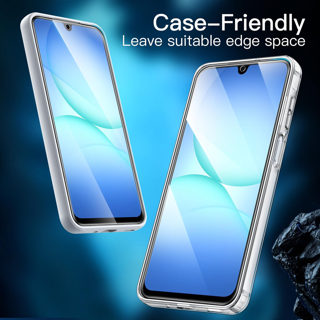 JETech Skärmskydd för Samsung Galaxy A17 5G / 4G 6,7-Tum, 9H Härdat Glasfilm, Anti-Skrapa, HD Klar, 3-Pack