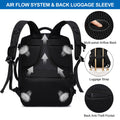 Handbagage Ryggsäck 40x30x20 för Ryanair Wizair Vueling 24L 40x30x20 Ryggsäck för Kabinbagage Under Sätet Reseryggsäck Handbagage med Laptopfack 14 tum Resryggsäck för Flygplan，Svart