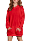 Arshiner Flickhuvtröja, klänning barn, lång huvtröja, vinterpullover, mode, fritid, sweatshirt för flickor 5–14 år